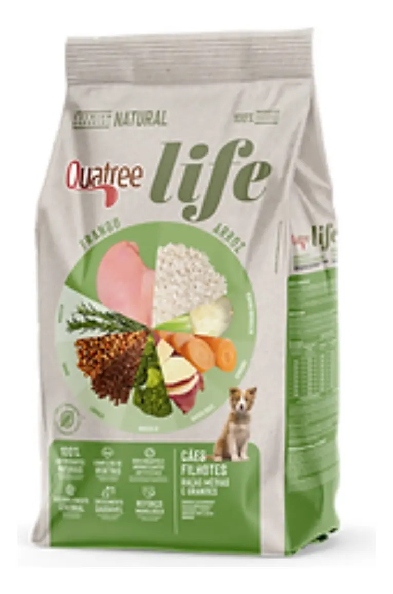 Ração Quatree Life Filhotes Raças Médias E Grandes 15kg
