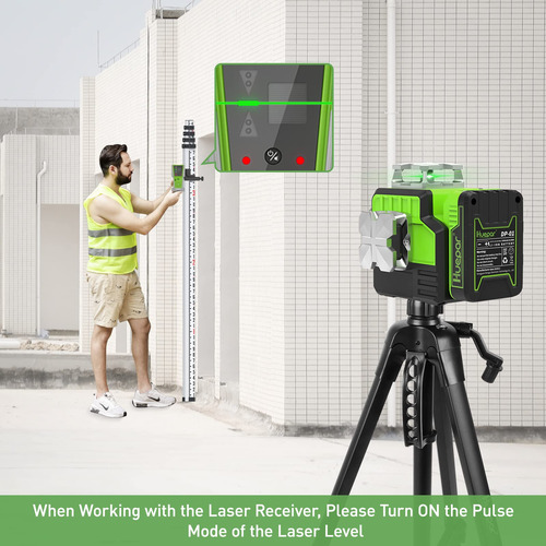Receptor Láser Huepar Lr-8rg Para Niveles Láser 200 Pies