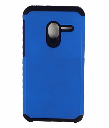 Capa Azul Emborrachada Alcatel Pop 3 5.0 Pelicula De Vidro