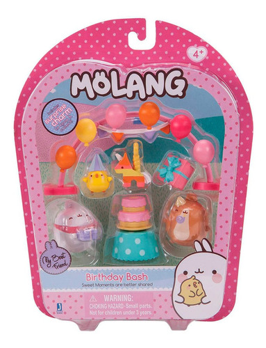 Molang Muñecos Set Coleccionables Original Jazwares