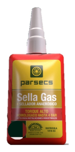 Sellador Gas Rojo Parsecs Conexión Anaerobio 15 Gr