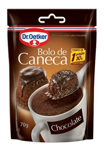 Mistura Para Bolo De Caneca Sabor Chocolate Dr. Oetker 70g.