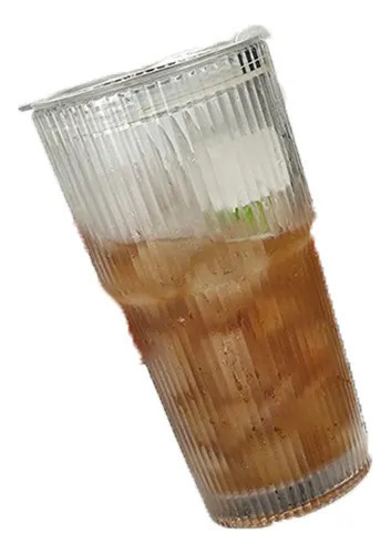 Sldd Vasos Con Tapa Y Pajita, Vaso De Agua Grande Con Rayas