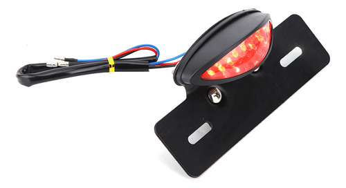 Placa De Matrícula De Freno Led Retro Universal Para Motocic