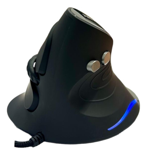 Mouse Vertical Ergonomico Com Fio Usb 6 Botoes Ilumin Led 