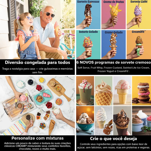 Ninja Swirl Multi Sorveteira Casquinha Soft Serve 13-em-1 3x