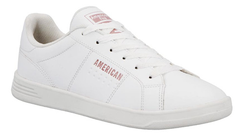 Tenis Casual 594202pr Goma Letras American Blanco Fire Flats