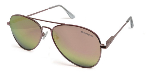 Imagen 2 de 8 de Kevingston Lentes Sol Anteojo Metal Kvn Aviador Premium Flex