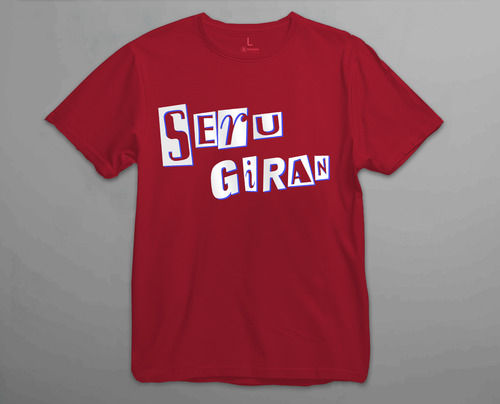 Remera Algodón Unsx Bordó Seru Giran Logo García Lebón Aznar