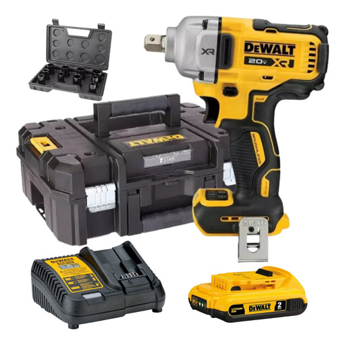 Chave De Impacto Dewalt Dcf892 20v + Bat 2 Ah Maleta