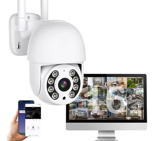 Cámara De Seguridad 5g Wifi Vision Nocturna Con Alarma