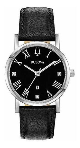 Bulova 96p192 Clipper Americano Reloj Para Mujer Negro 32 De