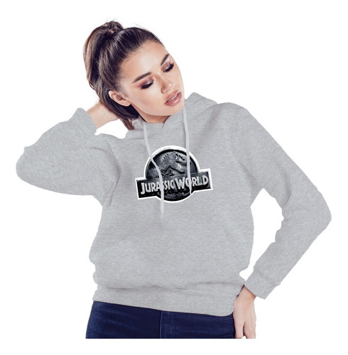 Imagen 3 de 5 de Buzo Hoodie Jurasic World Dinosaurio Cine Vrios Diseños Niño