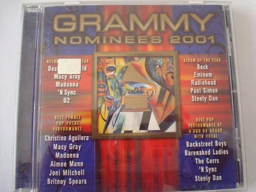 Cd Grammy Nominees 2001 Ed. Usa 2001 Raridade  Importado