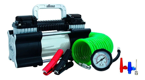 Compresor de aire a batería Slime 40026 1L 1hp plateado/negro