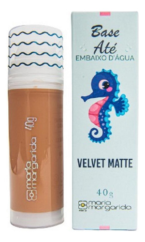 Base Líquida Velvet Matte Maria Margarida Cor 07 Bege Médio