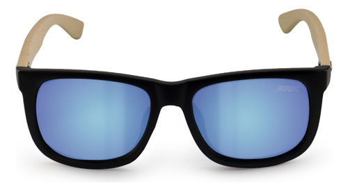 Óculos De Sol Quadrado Polarizado Brk Lente Azul Resistente