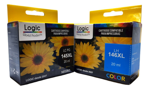 Pack 2 Cartuchos 145xl Y 146xl Alternativo Para Canon