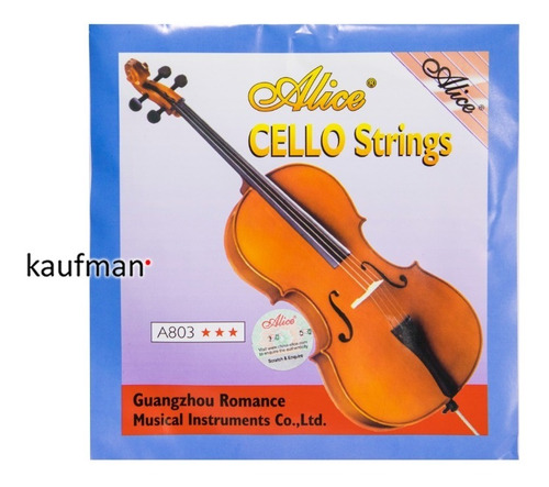 Juego De Cuerdas De Cello 4/4 Alice A803 Alta Calidad