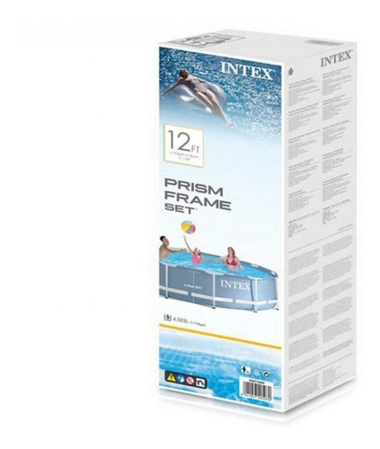 Imagen 7 de 8 de Piscina Exterior Grande 366x76 Intex Frame Premium C/ Bomba