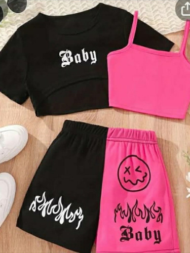 Conjuntos Para Niñas En Tela Terry, Modelos Varios. 