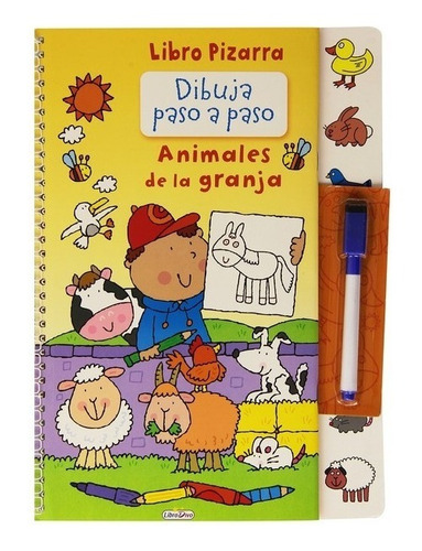 Libro Animales De La Granja Libro Pizarra Dibujo Paso A Paso