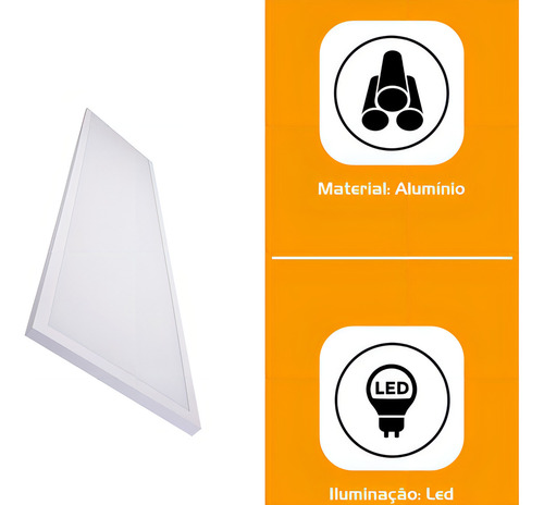 Lámpara LED rectangular empotrada con panel de plafón, 48 W, 120 x 30 cm, color blanco cálido