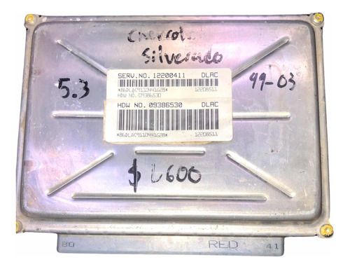 Computadora Chevrolet Silverado 99-03 5.3l A/t  09386530
