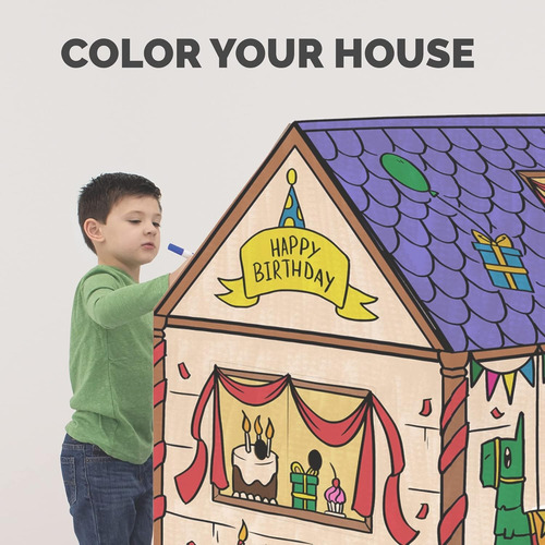 Casa Juegos De Cartón Bankers Box At Play Color Cumpleaños