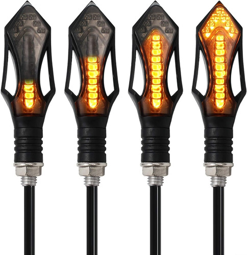 Señaleros Moto Tipo Flecha Led Direccionales X4