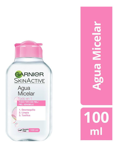 Agua Micelar Garnier Skin 100ml - mL a $99