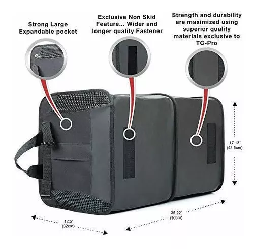 PROTEX Organizador para maletero de 70 l – Bolsa plegable para