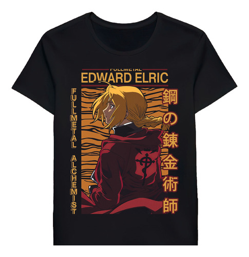 Remera Fullmetal Alchemist Edward Elric Shorty Blon Fma 0454