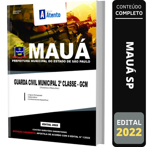 Apostila Prefeitura Mauá Sp Guarda Civil Municipal 2ª Classe