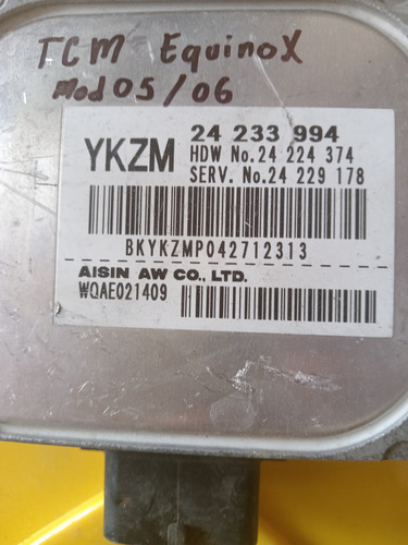 Tcm Módulo De Trasmisión Equinox Mod 05/06 (Usado)