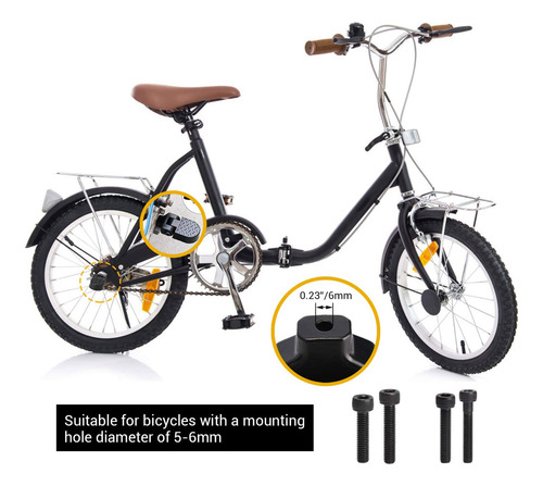 Pedales Traseros De Bicicleta Plegables Y Antideslizantes Pa
