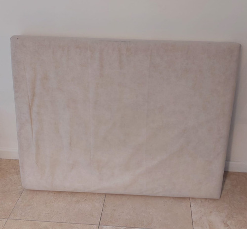 Respaldo De Cama 1 Plaza Con Funda Tusor Rosa 106 Cm X 82 Blanco (Usado)