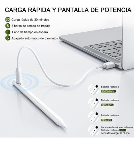 Pluma Lápiz Óptico Para iPad Tablet (2018-2023),stylus Pen