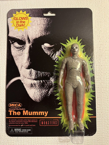 Neca Universal Monsters The Mummy Glow In The Dark