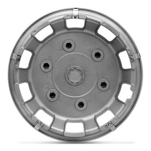Imagem 2 de 3 de Calota Roda Aro 15 Vans Prata Ducato Master Iveco + Brinde