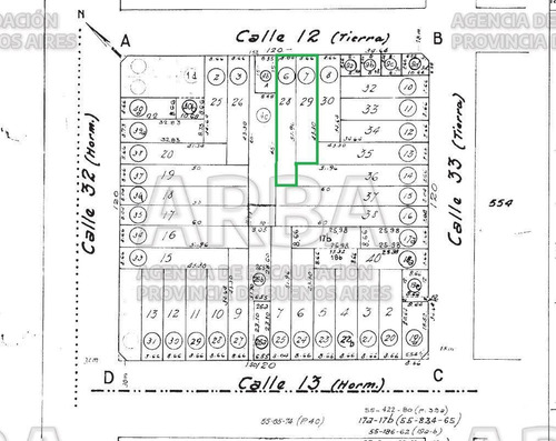 Imagen 2 de 3 de Terreno En Venta En La Plata Calle 12 E/ 32 Y 33 - Dacal Bienes Raices
