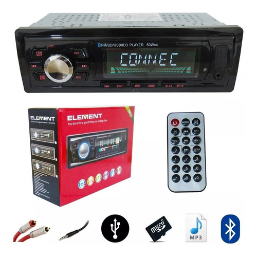 Radio Bluetooth Auto Mp3 Usb Sd Aux Fm  *panel Desmontable* 