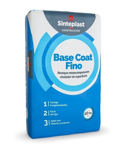 Imagen 1 de 2 de Base Coat Fina 20kg Sinteplast Eifs Steel Frame Nivelador S