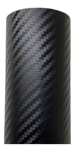 Vinil Fibra De Carbono 3d Negro Antiburbuja 1.52m X 1m Negro
