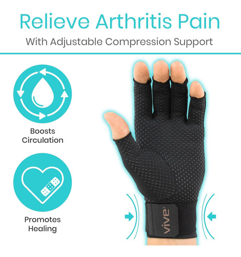 Vive Guantes De Cobre Para Artritis, Compresión De Manos Sin