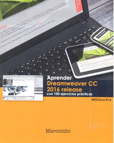 Aprender Dreamweaver Cc Release 2016 Con 100 Ejercicios Prãâ¡cticos, De , Mediaactive. Editorial Marcombo, Tapa Blanda En Español