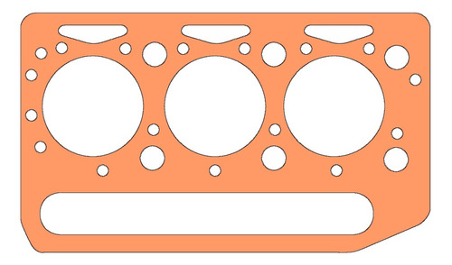 Junta Tapa Cilindro - Perkins P3 152 [cobre]