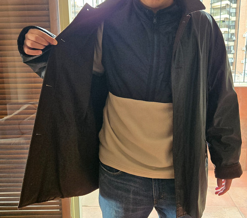 Saco / Trench/ Impermeable / Reversible. Christian Dior. X L (Usado)