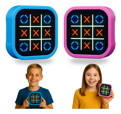 Brinquedo Jogo Da Velha Eletrônico Digital Portátil Infantil