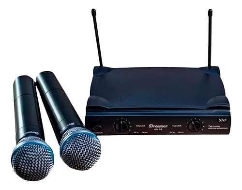 Microfone Dreamer Sem Fio Sn-58 De Mão Duplo